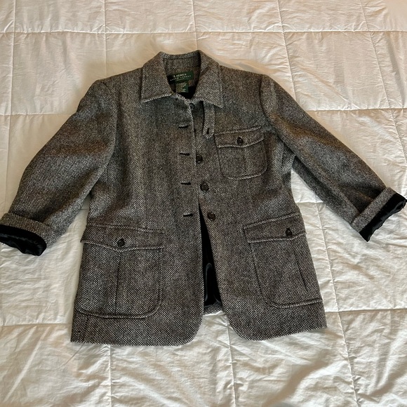 RL NEW Tweed Button Up Coat - Picture 4 of 10